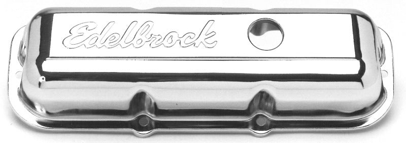 Edelbrock Valve Cover Signature Series Chevrolet 1982-1993 2 8L 60 V6 Chrome 4488