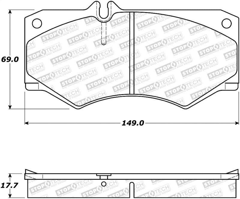 StopTech Street Brake Pads 308.0927