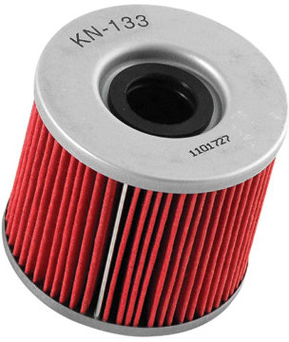 K&N Motorcycle Oil Filter: High Performance, Premium, Designed to be used with Synthetic or Conventional Oils: Fits Select Suzuki, Bimota Vehicles, KN-133