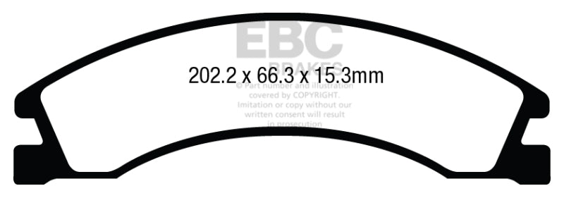 EBC 08+ Ford Econoline E150 4.6 Yellowstuff Rear Brake Pads DP43005R