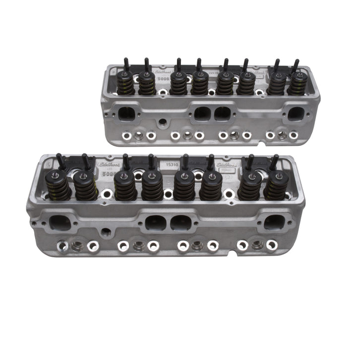 Edelbrock 1Pr Cyl Head E-210 SBC 64cc Perf RPM (Complete Pair) 5085