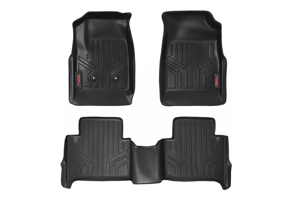 Rough Country Floor Mats Fr & Rr Crew Chevy/fits gmc Canyon/Colorado (15-22) M-21513