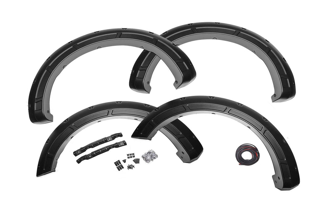 Rough Country Defender Pocket Fender Flares Black Ford F-150 2Wd/4Wd (15-20) A-F11811-UH