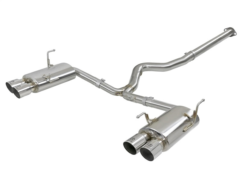 aFe Takeda 3in SS Exhaust Cat-Back 15-16 Subaru WRX/STI 2.0L/2.5L Polished Tips 49-36801-P