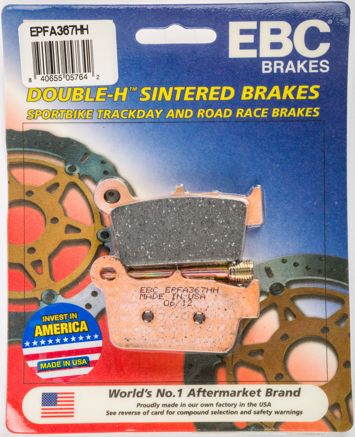 EBC Brakes EPFA367HH EPFA Double H Sintered Disc Brake Pad