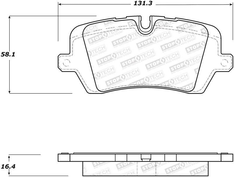 StopTech Street Brake Pads Rear 308.1692