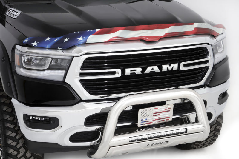 Stampede 2009-2018 Compatible with Dodge Ram 1500 Excludes Rebel Models Vigilante Premium Hood Protector Flag 2259-41