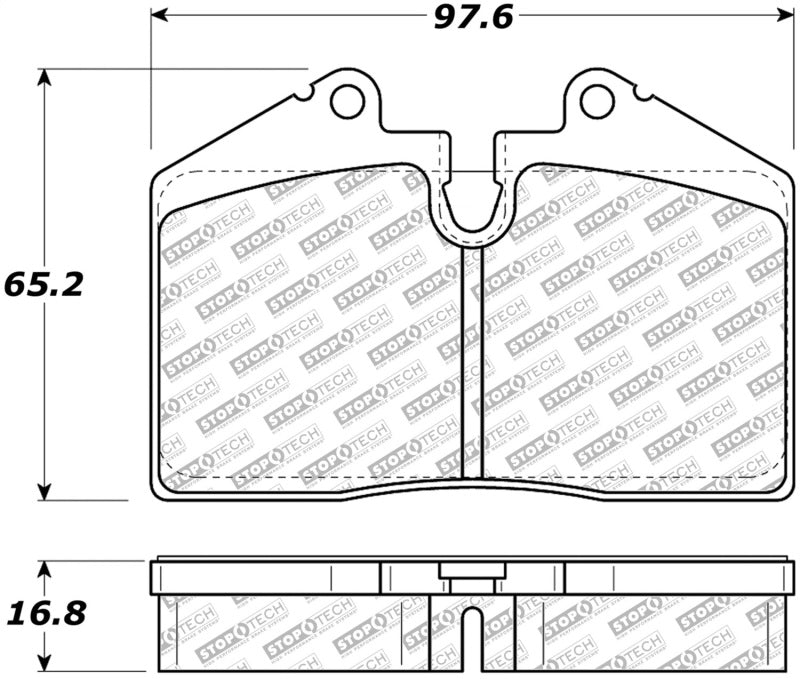 StopTech Street Select Brake Pads Front/Rear 305.0608