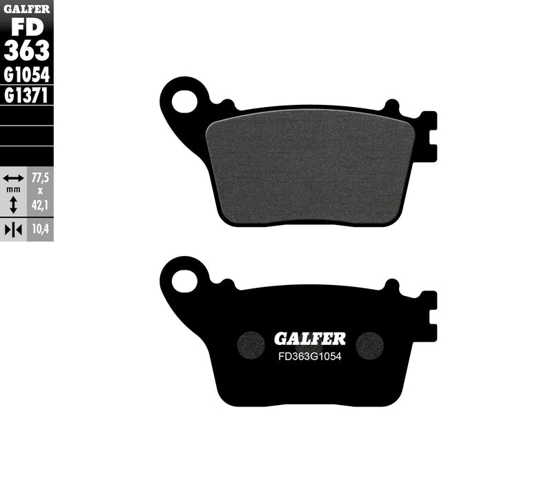 Galfer G1054 Semi-Metallic Brake Pads (Rear G1054) for 17-18 Yamaha YZF-R6