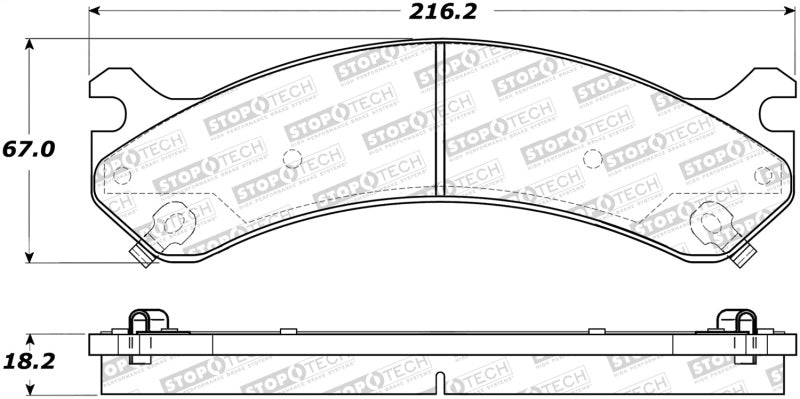 StopTech Street Brake Pads 308.0784