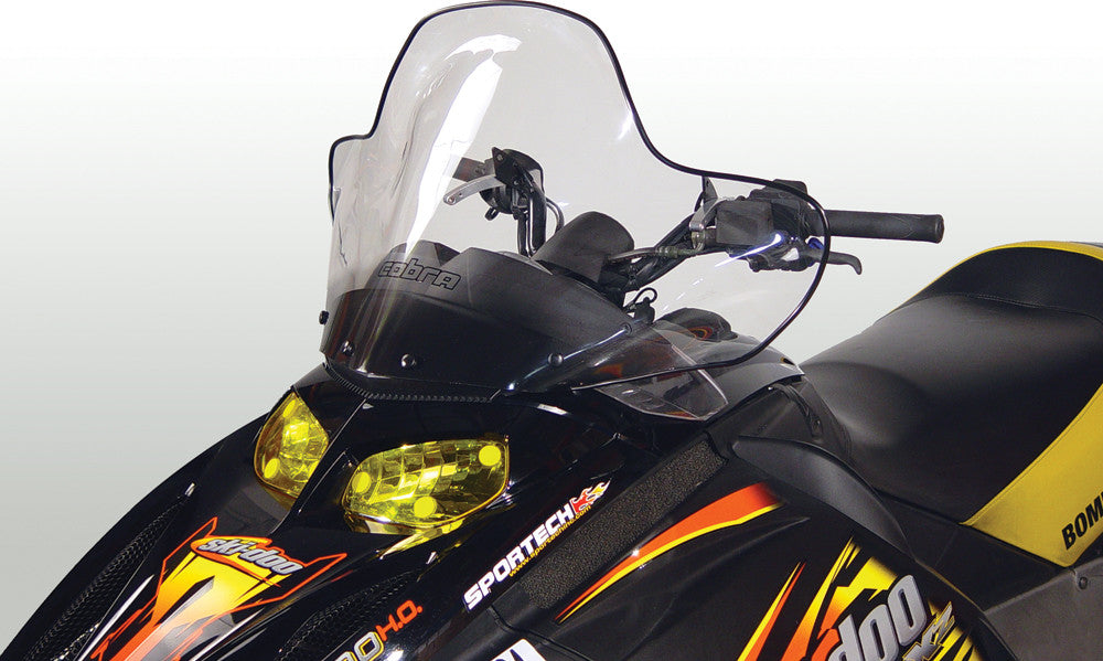 Powermadd Cobra W/S Low Black 13.25" S-D Rev Hood Mtd Flyscreen 13040