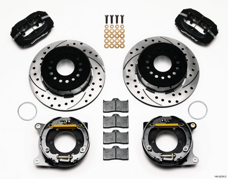 Wilwood Forged Dynalite P/S Park Brake Kit Drilled 2005-2014 Mustang 140-9228-D