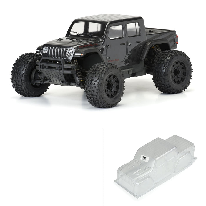 Pro-Line Racing 1/10 compatible with Jeep Gladiator Rubicon Clear Body Granite PRO357500 Car/Truck Bodies wings & Decals