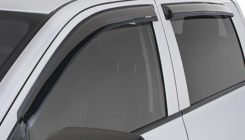 Stampede 2019 Chevy Silverado 1500 Double Cab Pickup Tape-Onz Sidewind Deflector 4pc Smoke 6010-2