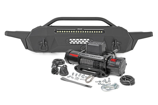 Rough Country Front Bumper Hybrid 20" Blk LED Fits toyotaTacoma 4WD (2016-2023) 10728