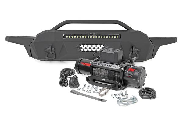 Rough Country Front Bumper Hybrid 20" Blk DRL LED Fits toyotaTacoma 4WD (2016-2023) 10729
