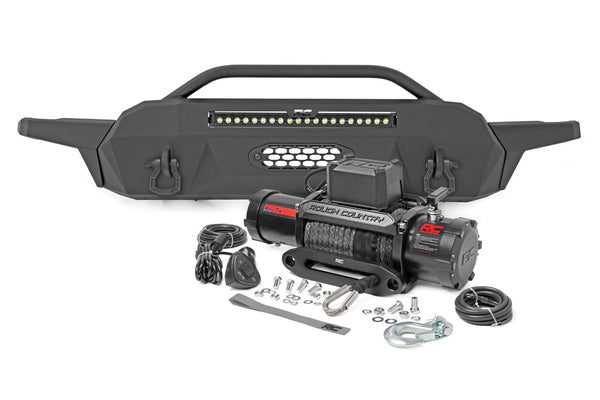 Rough Country Front Bumper High Clearance Hybrid 20" Blk LED Fits toyotaTacoma 4WD (2016-2023)