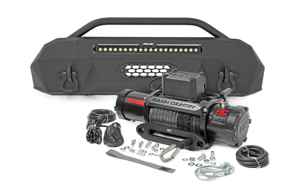 Rough Country Front Bumper Hybrid 20" Blk DRL LED Fits toyotaTacoma 4WD (2016-2023) 10727