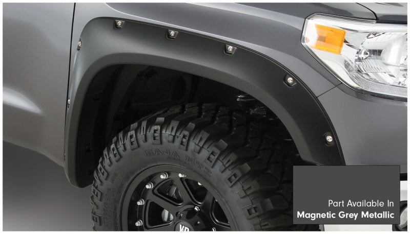 Bushwacker 16-18 Toyota Tundra Fleetside Pocket Style Flares 4pc Magnetic Grey 30918-63