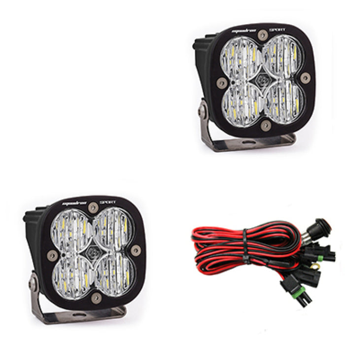 Baja Designs Squadron Sport Wide Cornering Pair LED Light Pods Clear 557805