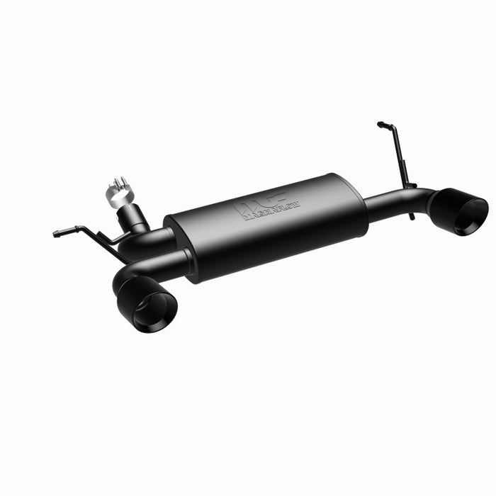 MagnaFlow 07-17 compatible with Jeep Wrangler JK 3.8/3.6L Dual Split Rear Exit Black Axle-Back Exhaust 15160