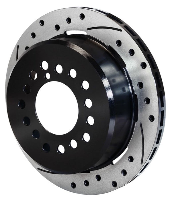 Wilwood Rotor-2.32in Offset-SRP-BLK-Drill-LH 12.19 x .810-5 x 4.75in-.44/.48/.50 Studs 160-10051-BK