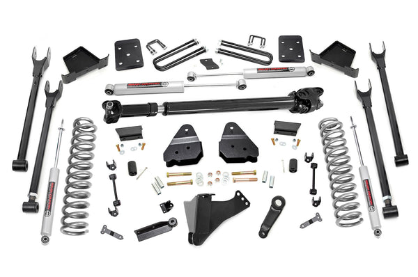 Rough Country 6 Inch Lift Kit Diesel 4 Link Ovld D/S Fits Ford F-250/F-350 Super Duty (17-22) 50821
