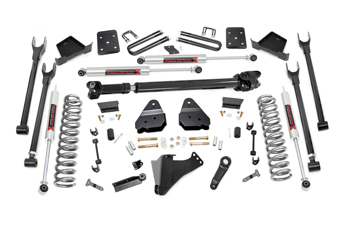 Rough Country 6 Inch Lift Kit Diesel 4-Link M1 Fits Ford F-250/F-350 Super Duty (17-22) 50741