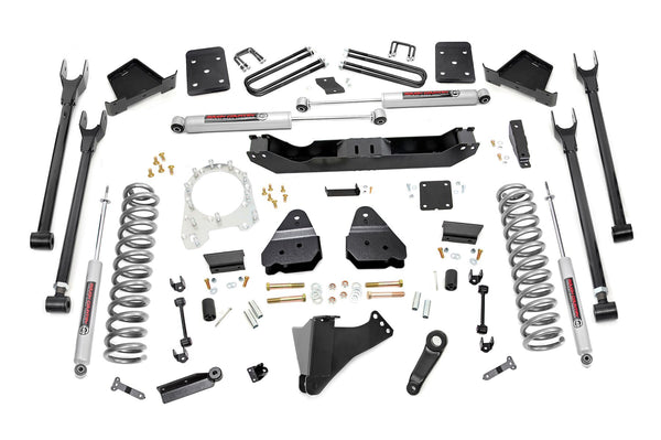Rough Country 6 Inch Lift Kit Diesel 4-Link No Ovld Fits Ford F-250/F-350 Super Duty (17-22) 50720