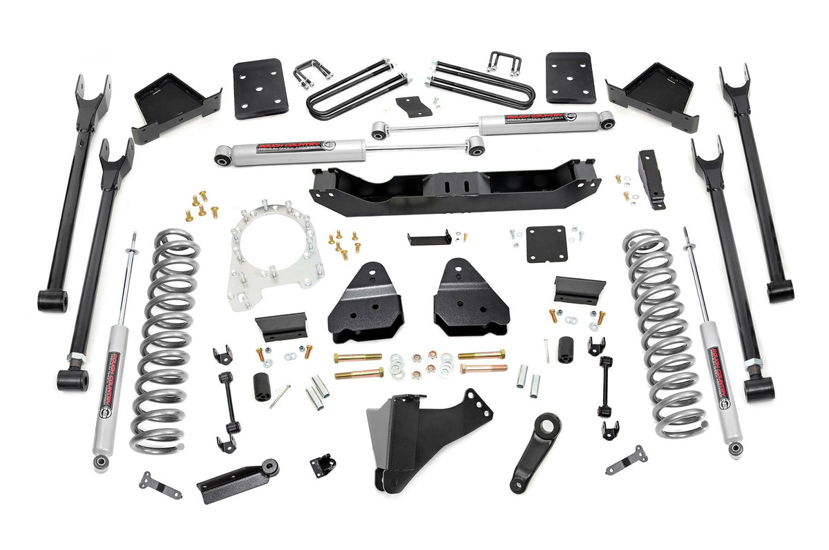 Rough Country 6 Inch Lift Kit 4-Link No Ovld Fits Ford F-250/F-350 Super Duty (17-22) 52620