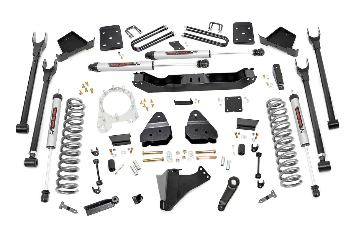Rough Country 6 Inch Lift Kit 4-Link Ovld V2 Fits Ford F-250/F-350 Super Duty (17-22) 56070