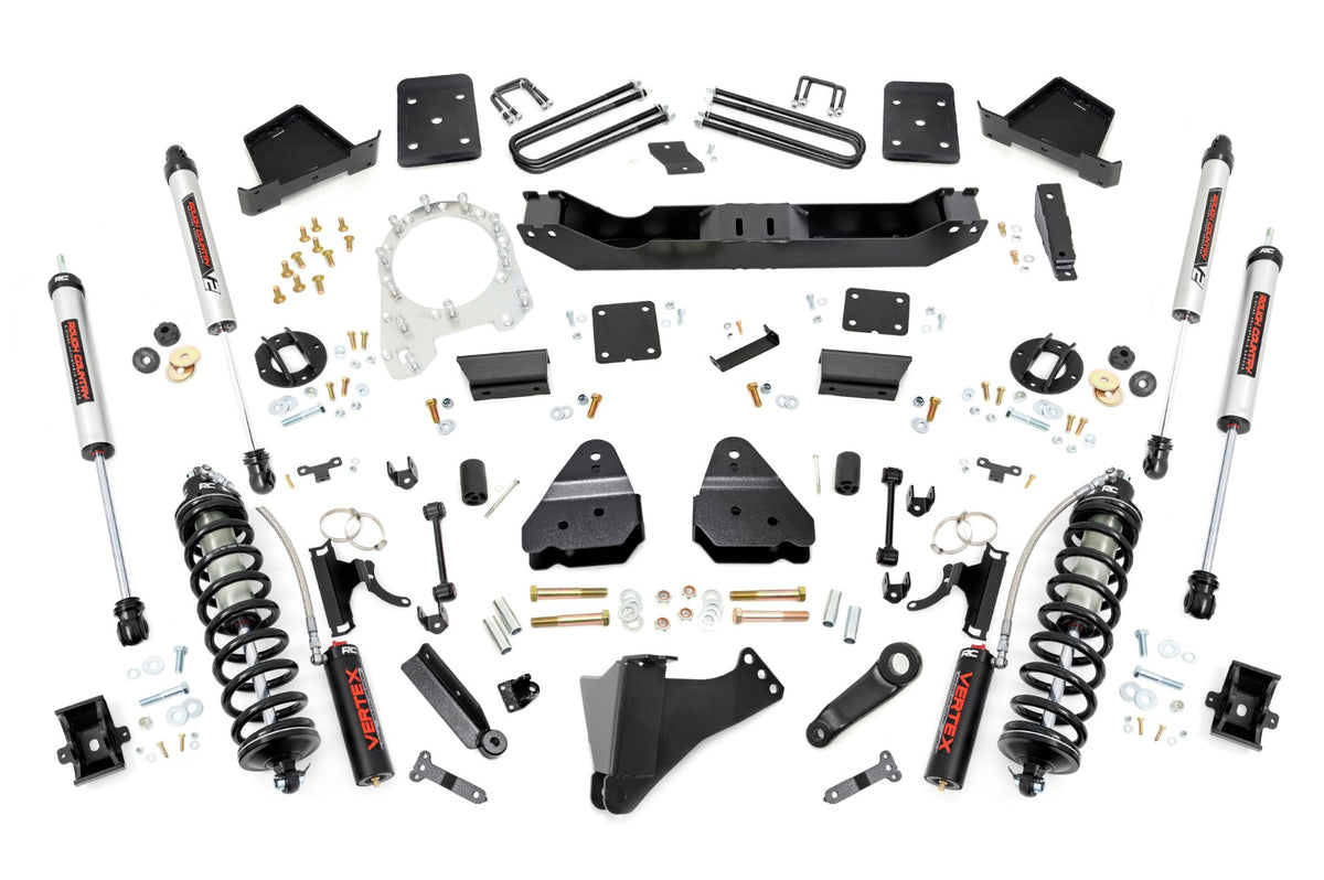 Rough Country 6 Inch Lift Kit Diesel Ovld C/O V2 Fits Ford F-250/F-350 Super Duty (17-22) 50356