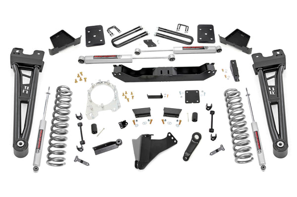 Rough Country 6 Inch Lift Kit Overloads Fits Ford F-250/F-350 Super Duty (17-22) 55430