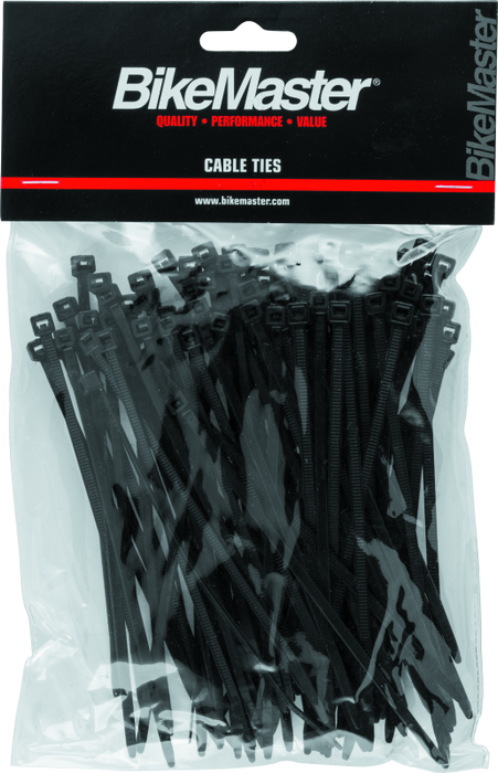 BikeMaster 5.5in Cable Ties (Pack of 100) Black 151673