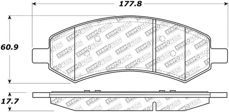 StopTech Street Select Brake Pads Front 305.1084