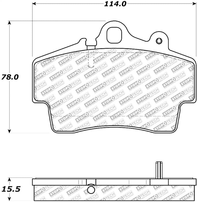 StopTech Street Select Brake Pads w/ Hardware Front 305.0737