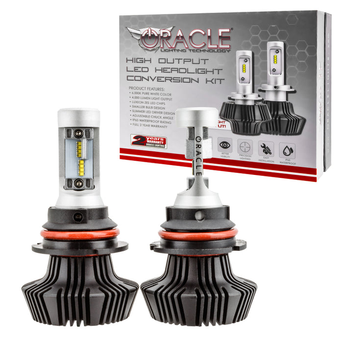 Oracle 9007 4000 Lumen LED Headlight Bulbs (Pair) 6000K SEE WARRANTY 5241-001