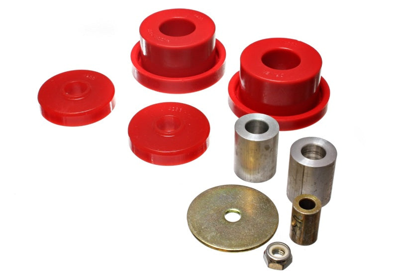 Energy Suspension 08-10 Chrysler Challenger/07-10 Charger RWD Red Rear Diff Mount Bushing Set 5.1115R