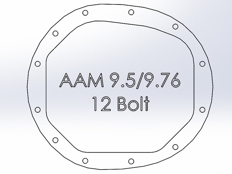 aFe Pro Series AAM 9.5/9.76 Rear Diff Cover Black w/Mach Fins & Oil 14-19 GM Silverado/Sierra 1500 46-71121B