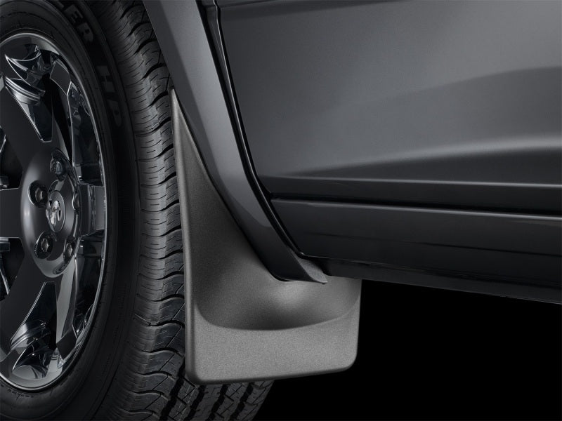 WeatherTech 2016 Toyota Tacoma No Drill Front &amp; Rear Mudflaps Models without Fender Flares 110056-120056