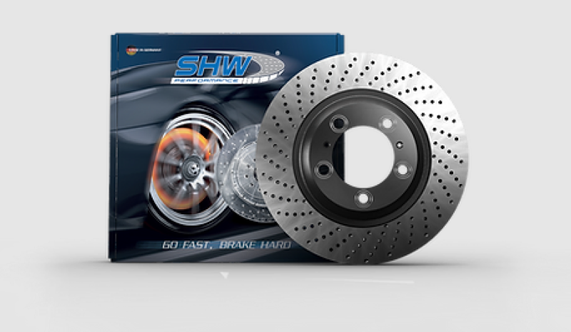 SHW 15-19 Porsche 911 Carrera4 GTS 3.0L w/o Ceramics Right Rear Drilled MB Brake Rotor (99135240402) PRR31424