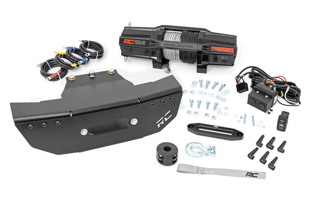 Rough Country Winch Mount Rs6500S Polaris Rzr Turbo S 93157