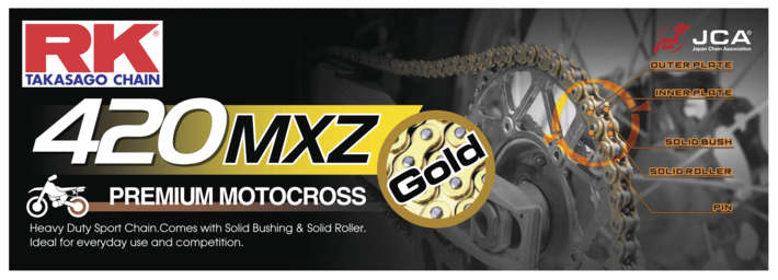 RK Chain GB420MXZ-120 Gold GB420MXZ-120