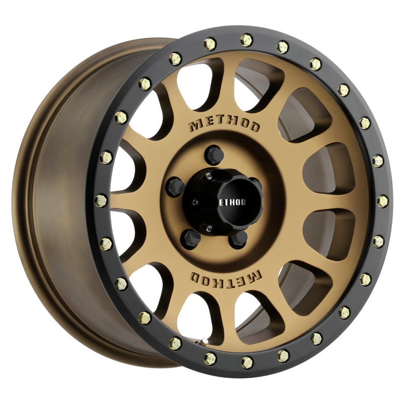 Method MR305 NV 17x8.5 0mm Offset 5x5 94mm CB Method Bronze/Black Street Loc Wheel MR30578550900