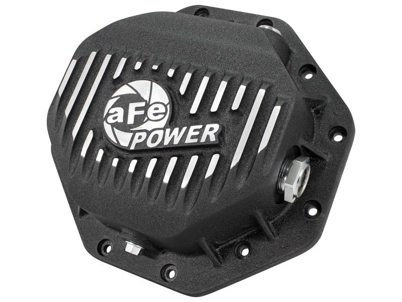 AFE Rear Differential Cover (Black Machined; Pro Series); Compatible with Dodge/RAM 94-14 Corporate 9.25 (12-Bolt) 46-70272