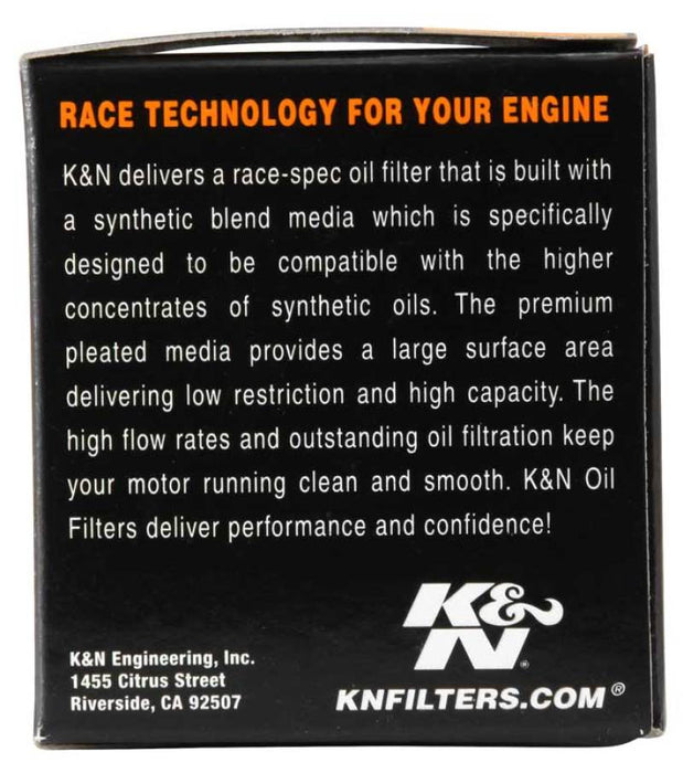 K&N Motorcycle Oil Filter: High Performance, Premium, Designed to be used with Synthetic or Conventional Oils: Fits Select Yamaha Vehicles, KN-145