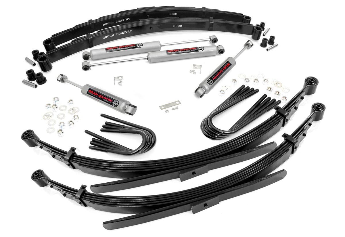 Rough Country 2 Inch Lift 52 Inch Rear Springs Fits Chevy/GMC C20/K20 C25/K25 Truck (73-76) 18630