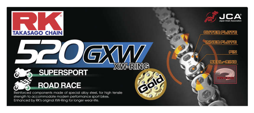 Rk Xw-Ring 520Gxw Chain BG520GXW-120