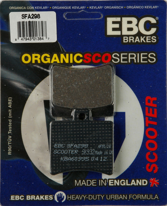 EBC Brakes SFA298 Standard Scooter Brake Pad