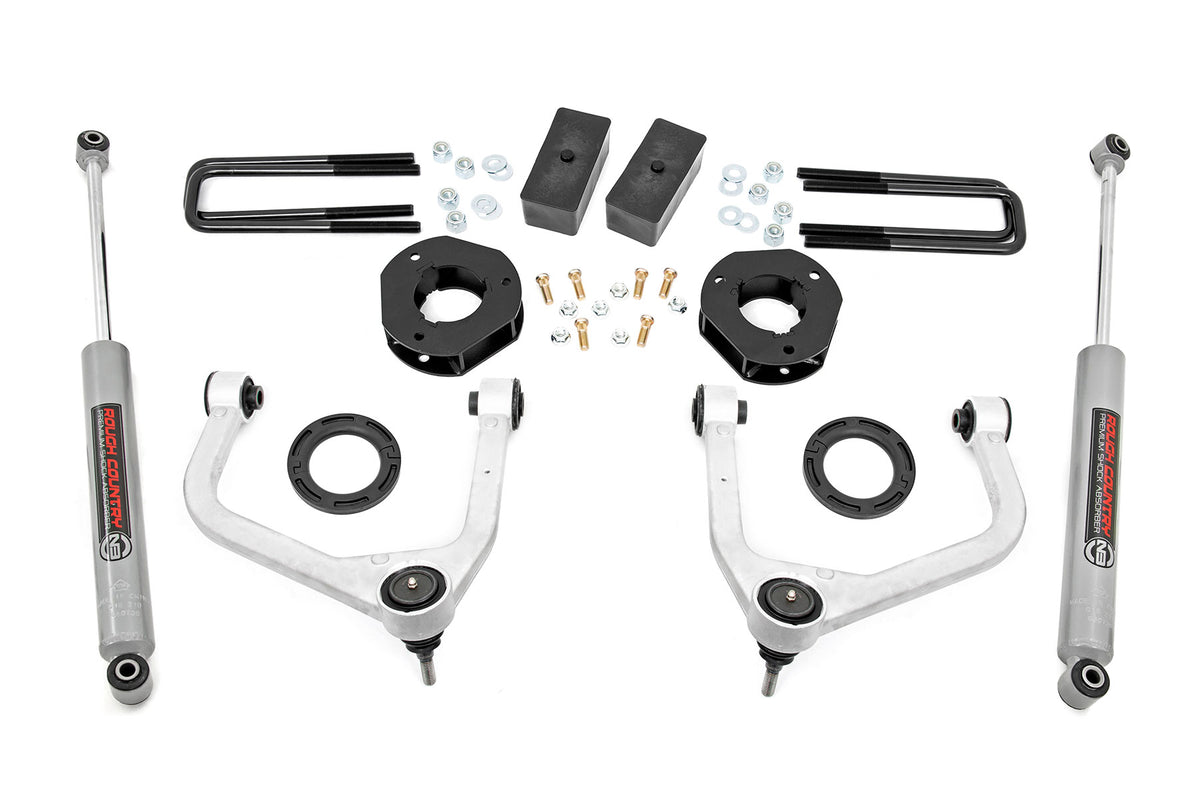 Rough Country 3.5 Inch Lift Kit Fits GMC Sierra 1500 2WD/4WD (2019-2023) 22630